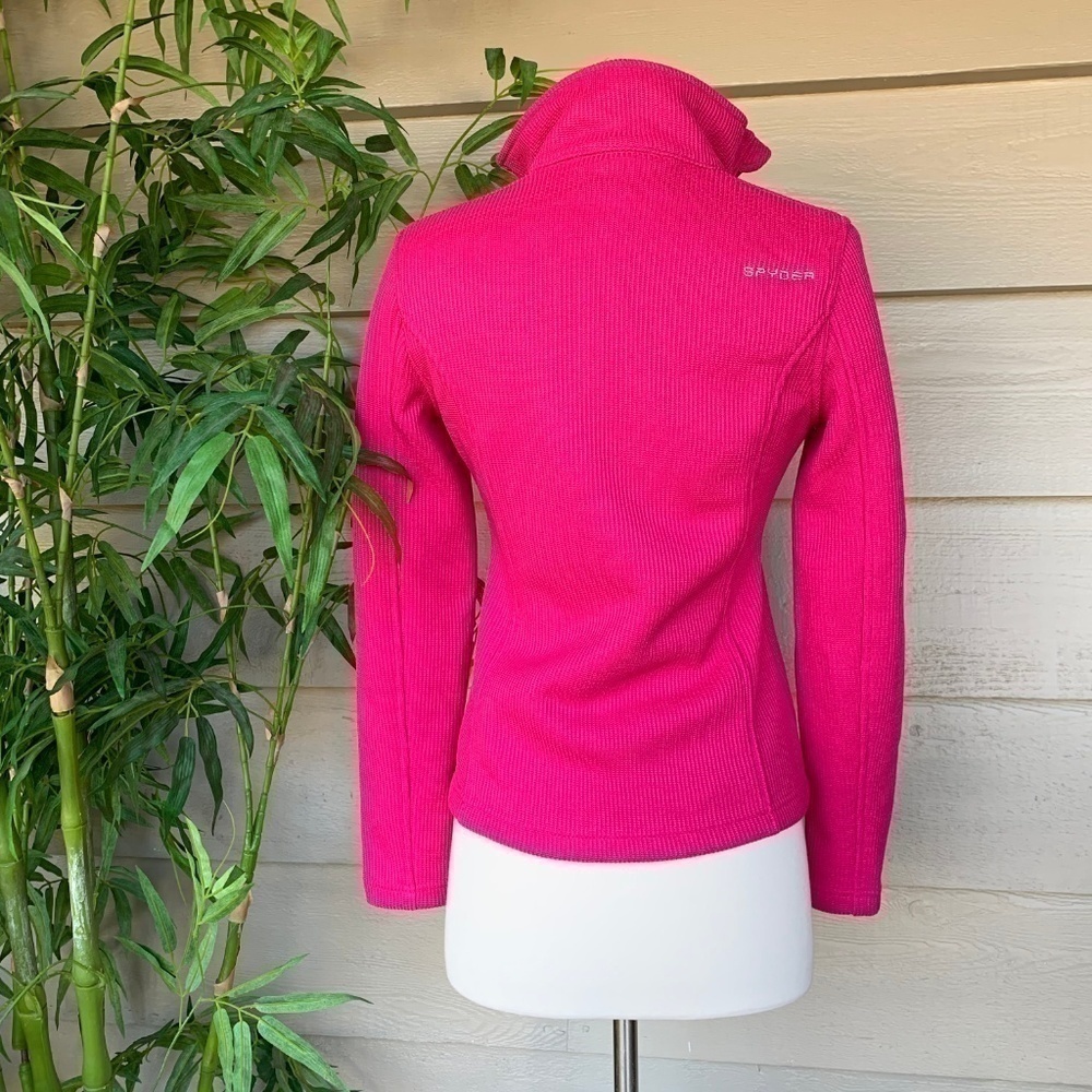 Spyder Fuchsia Long Sleeve Zip Up Jacket - Picture 3 of 7